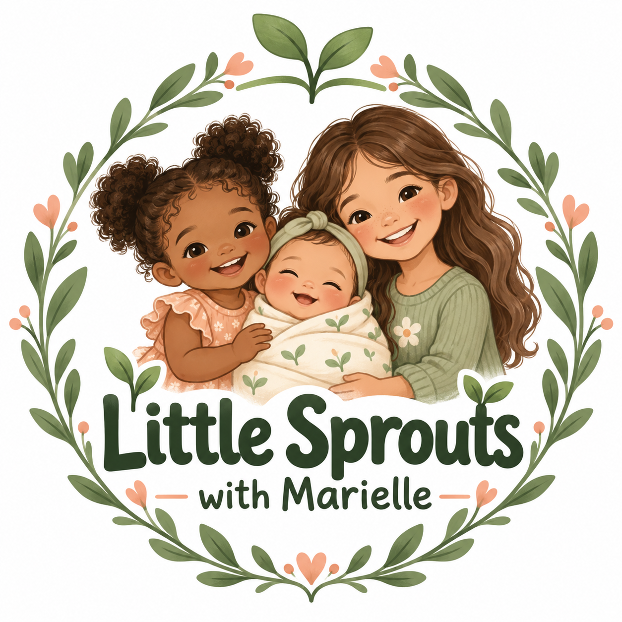 Little Sprouts inclusive childcare brand illustration